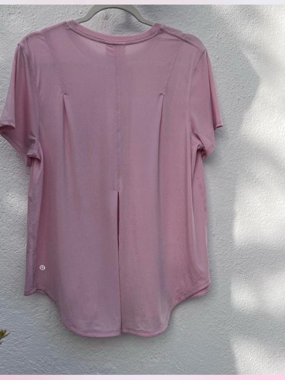 lululemon athletica Dusty Pink Short Sleeve Back-Slit Tee